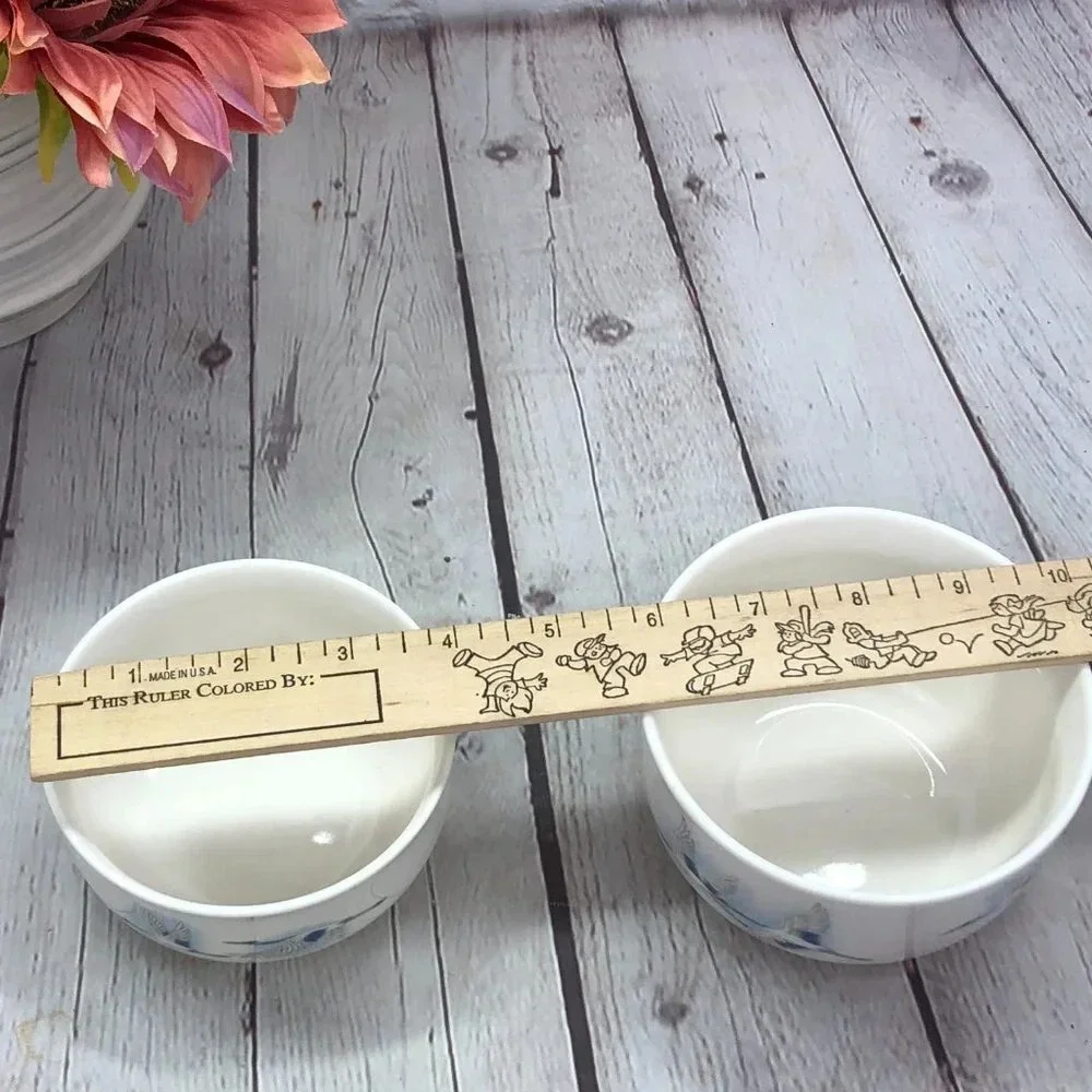 vintage Haengnamsa snow bone china cottagecore blue white